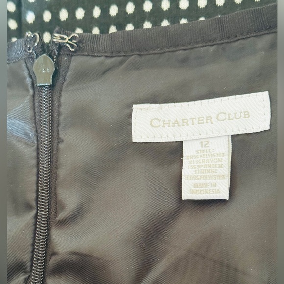 Charter Club Polka Dots Top & Skirt Set Size Large / 12 - Picture 7 of 8